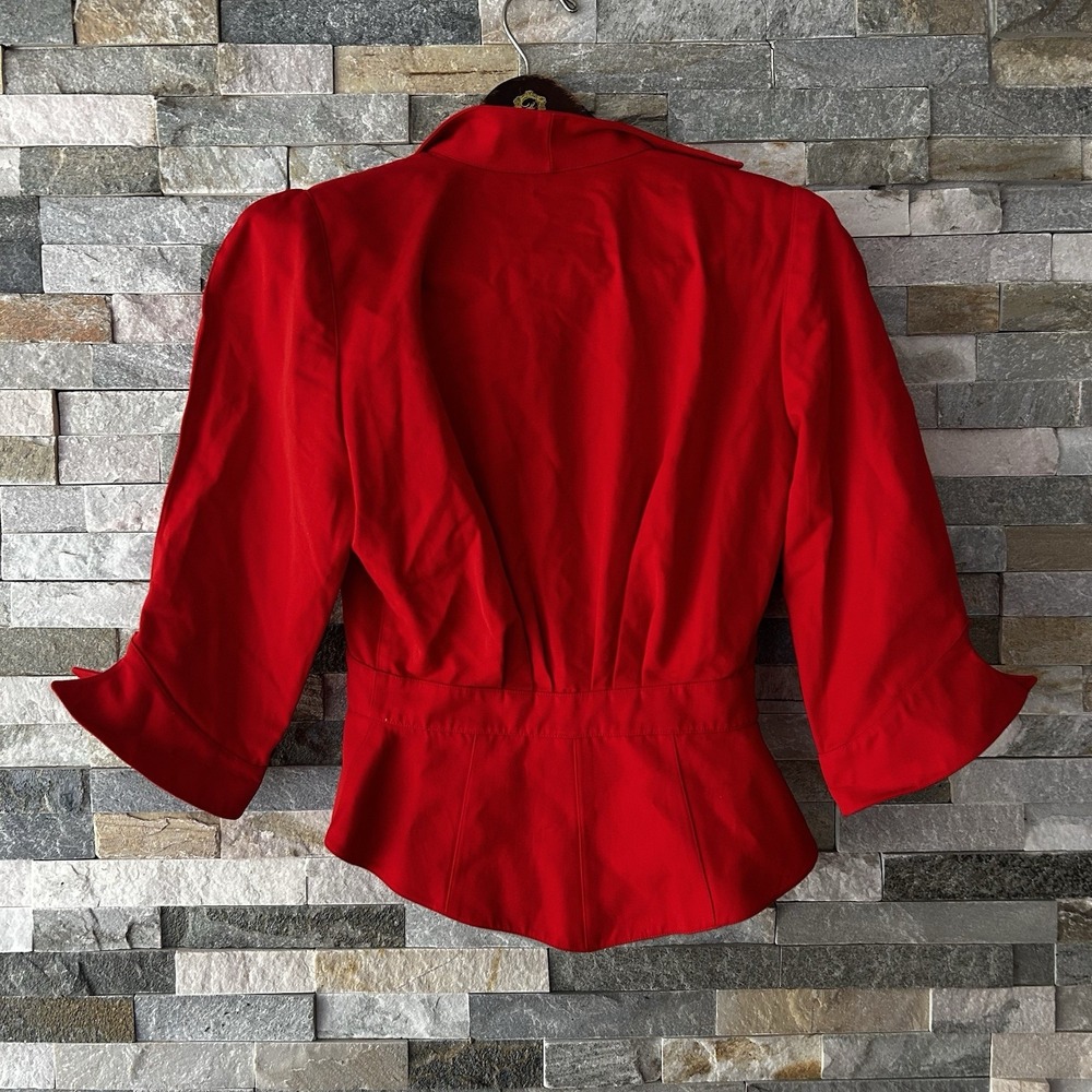 Thierry Mugler 1988 Les Infernales Runway Red Blazer Size 40 - Picture 7 of 10